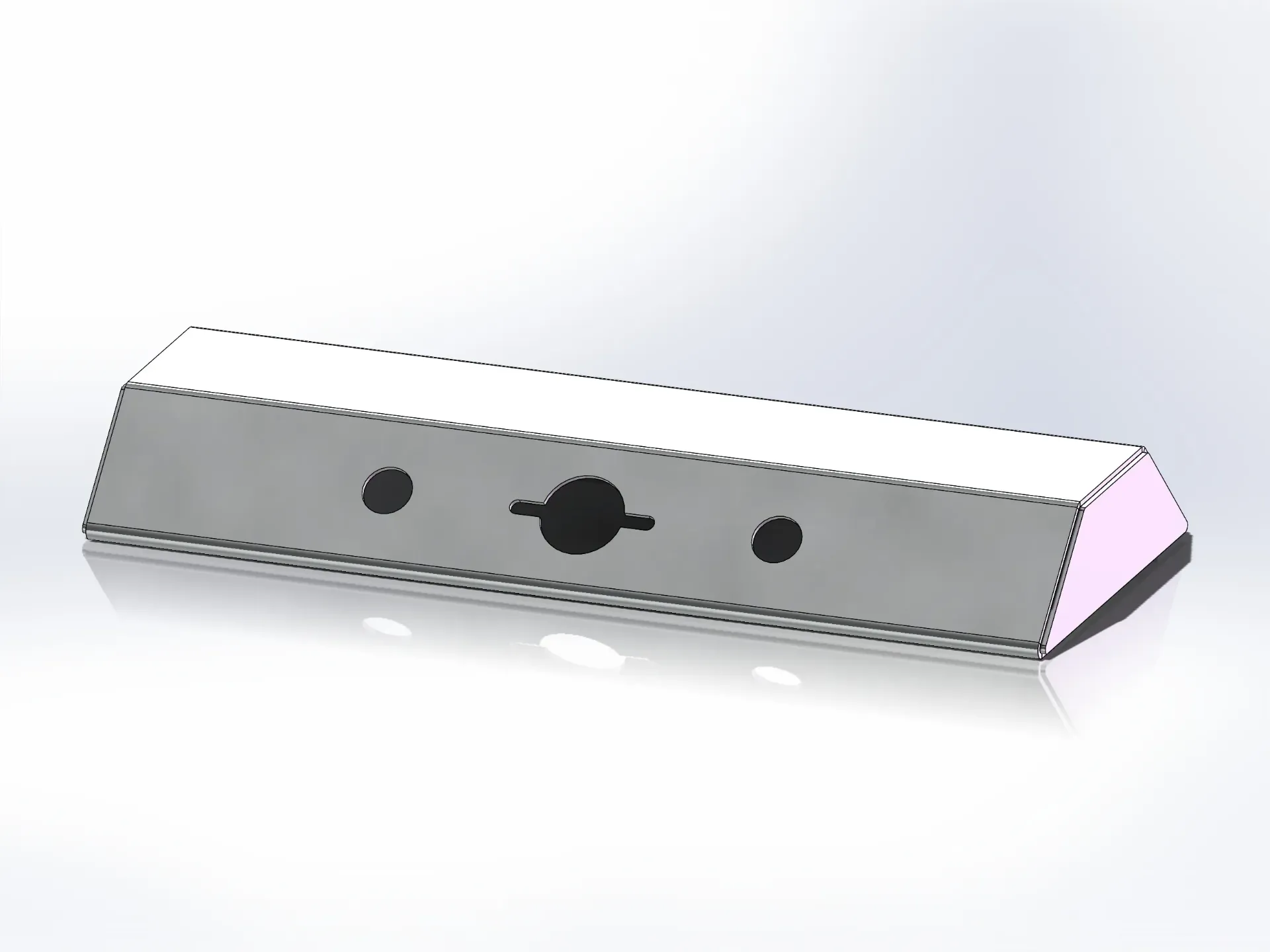 Small Airline Box - 9" x 3" x 22" | Paintable Aluminum