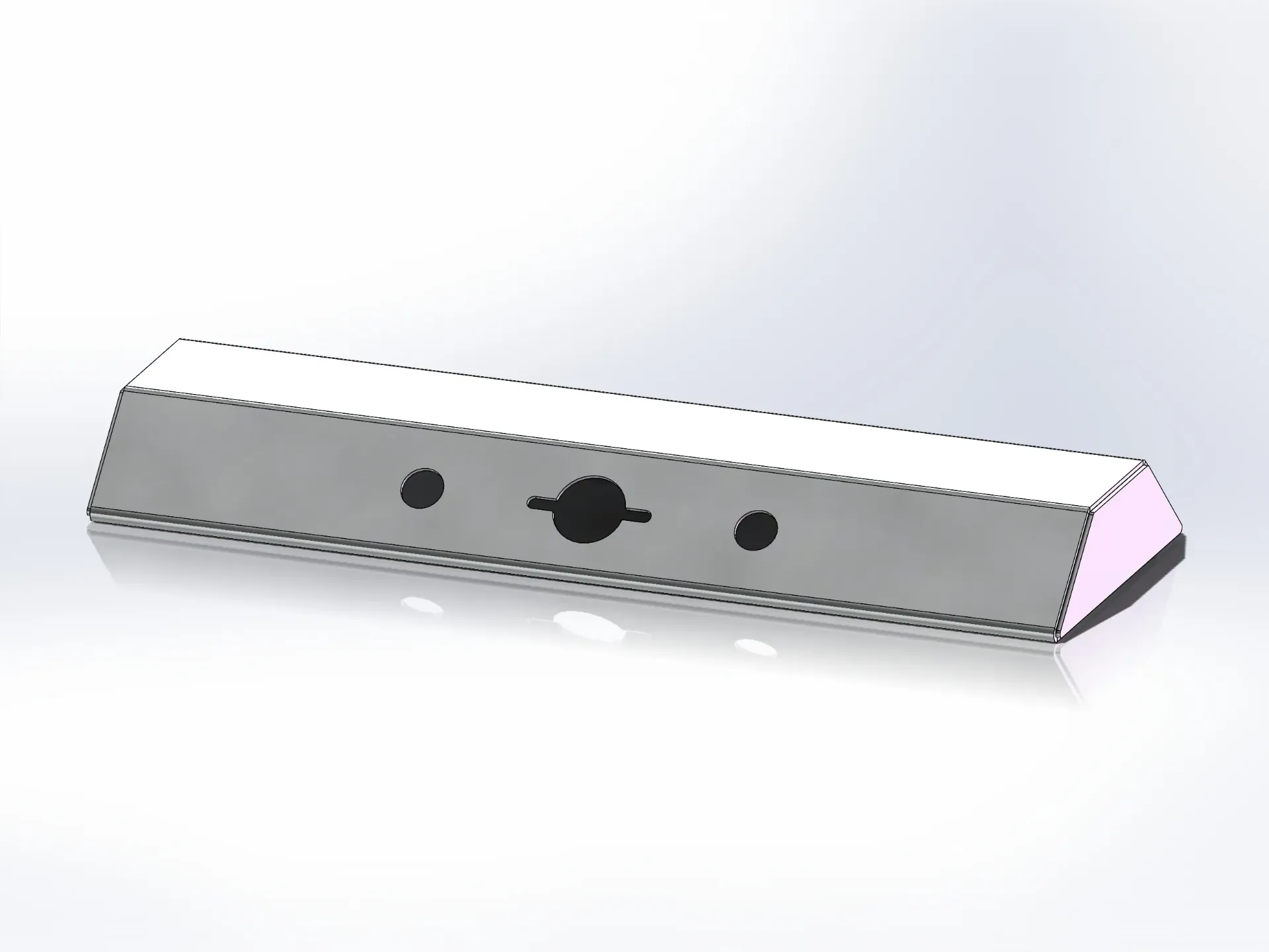 Small Airline Box - 9" x 3" x 26" | Mirror Stainless