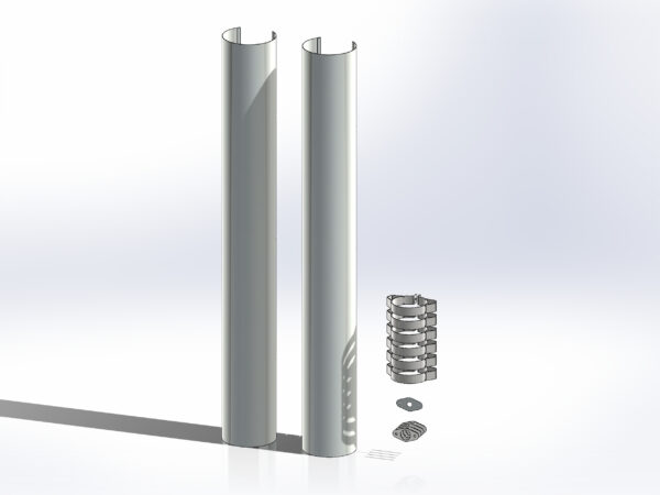 Peterbilt Straight Pipe Style Heatshields - Image 3