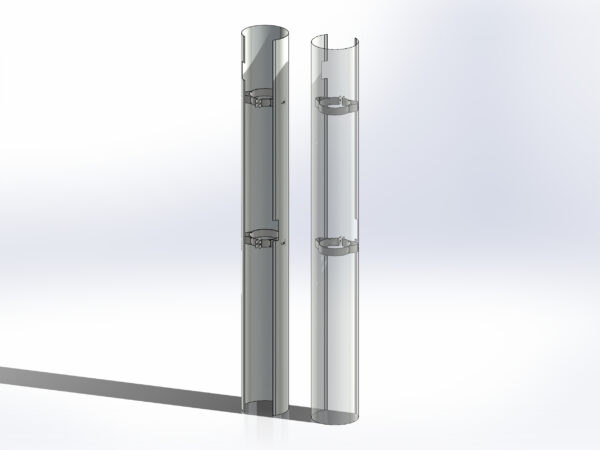 Peterbilt 589 Straight Pipe Style Heatshields - Image 2